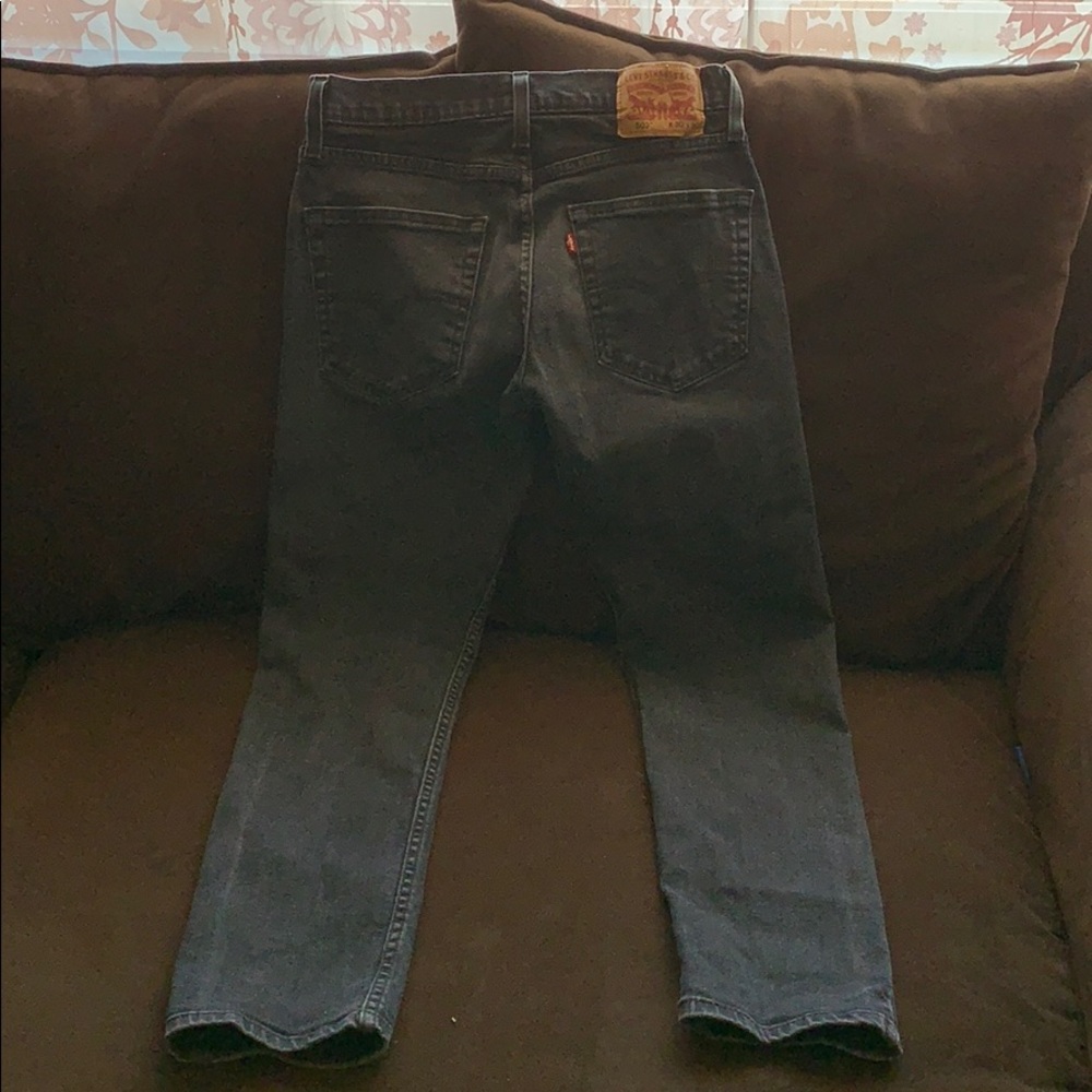 Levi’s 502 men’s faded black jeans